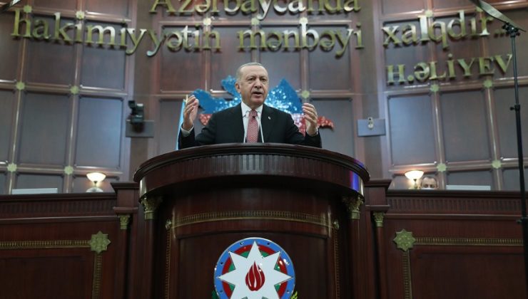 CUMHURBAŞKANI ERDOĞAN: BUGÜN AZERBAYCAN’IN YANINDAYIZ. BÜTÜN DÜNYA BİLSİN Kİ YARIN DA YANINDA YER ALACAĞIZ