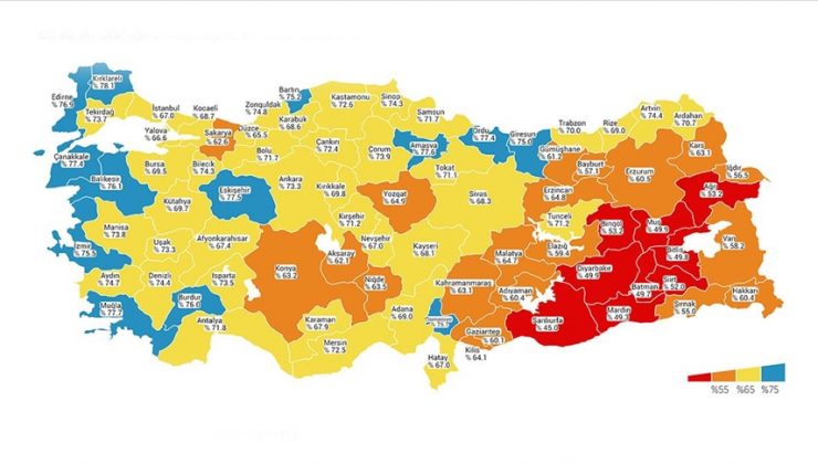 İKİNCİ DOZ AŞIDA MAVİ İL SAYISI 13’E ULAŞTI